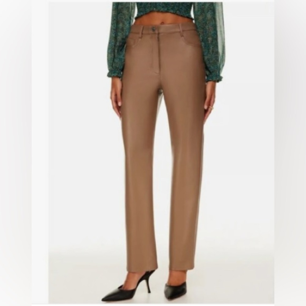 Aritzia Wilfred The Melina Pants High Rise Straight Leg pants